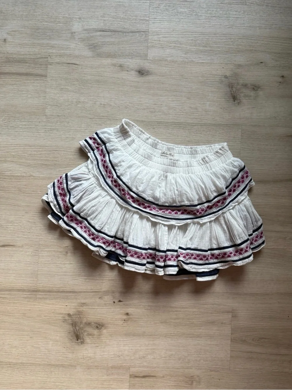 LoveShackFancy embroidered tiered